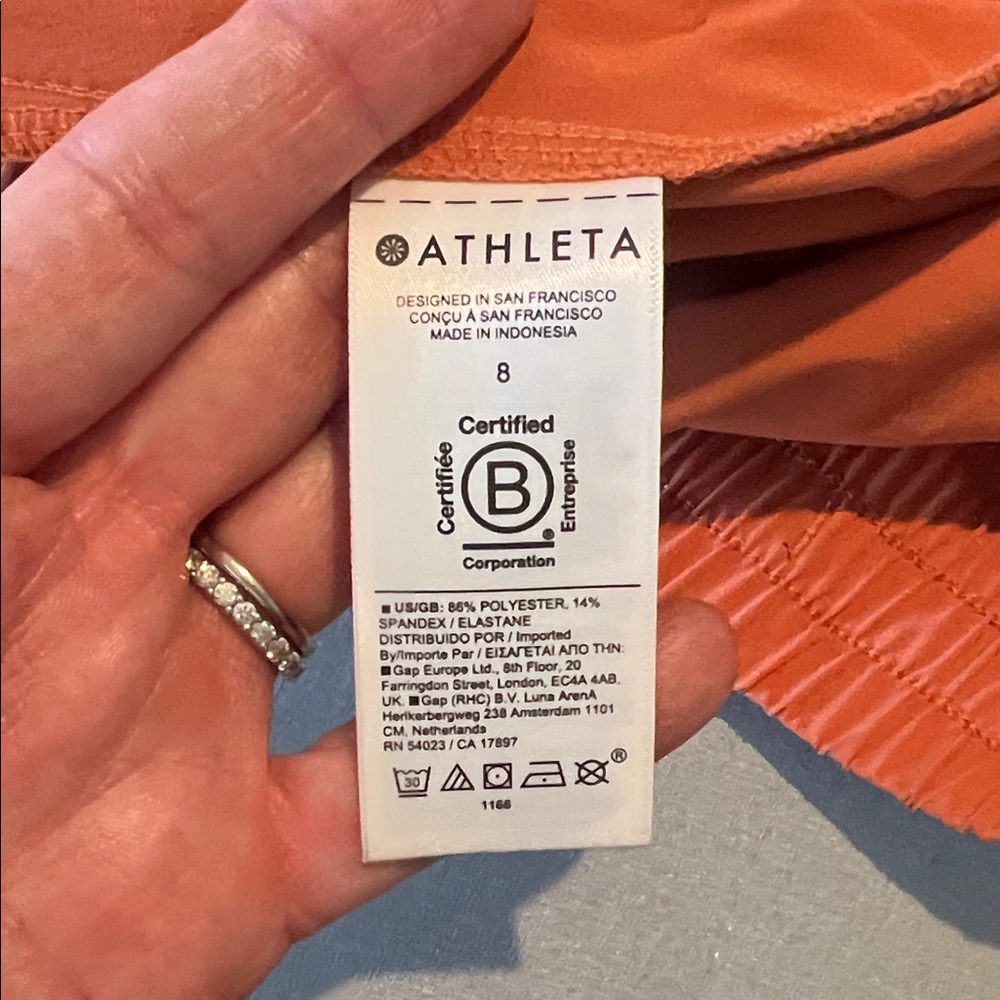 Athleta Avenue Orange Midi Skirt - Picture 5 of 5